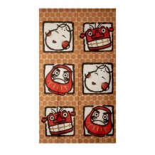 Daruma Lion Dance Okame Noren (curtain for doors) at g-HoReCa