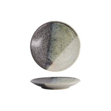 Tokyo Design Studio Plate Oboro Yamakage Black/Brown/White, Stoneware, Ø 16.7 × 2.5 cm