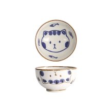 Tokyo Design Studio Schale Kawaii Cat Neko, Porzellan, Ø 13,7 × 7,4 cm, 500 ml