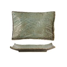 26x17.5x3.5cm Großer Teller Wabi Uguisu bei g-HoReCa (Bild 1 von 6)
