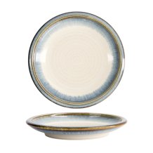 Bk/Wh Asashio Round Plate at g-HoReCa (picture 1 of 5)