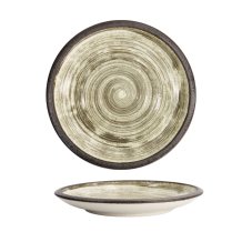 Schwarz/Weiß Asashio Großer Runder Teller bei g-HoReCa (Bild 1 von 6)