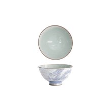 Tokyo Design Studio Reisschale Kawaii Luster Dragon Blau, Porzellan, Ø 11,5 × 6 cm, 300 ml