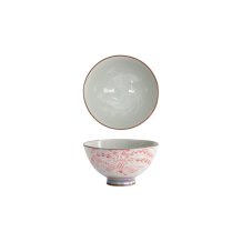 Tokyo Design Studio Reisschale Kawaii Luster Phoenix Rot, Porzellan, Ø 11,5 × 6 cm, 300 ml