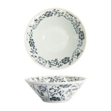 Tokyo Design Studio Noodle Bowl Neko Maruke Cat Grey/White, Porcelain, Ø 20.5 × 7.5 cm, 1.1 l