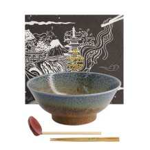 TDS, Ramenschale in Geschenkbox, 3 Set, Sunachi Ainagashi, Ø 21,3 x 8,7 cm 1250 ml, Art.-Nr. 22567