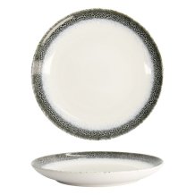 Tokyo Design Studio Dessertteller Monte Negro Blau/Weiß, Steinzeug, Ø 21 × 2,5 cm
