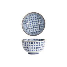 Tokyo Design Studio Bowl Japan Flower Sakura Blue/White, Porcelain, Ø 13 × 7.8 cm, 500 ml