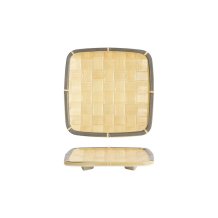 Tokyo Design Studio Quadratischer Teller, Bambus, 15,2 × 15,2 × 2 cm