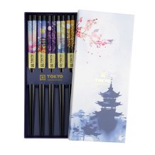 Black Twist Chopstick Set at g-HoReCa