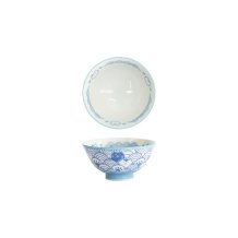 Tokyo Design Studio Reisschale Kawaii Anime Cat Hellblau, Porzellan, Ø 11,3 × 5,8 cm