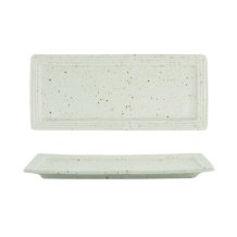 Tokyo Design Studio Rectangular Plate Teppun Konahiki White, Porcelain, 29.8 × 12.4 cm