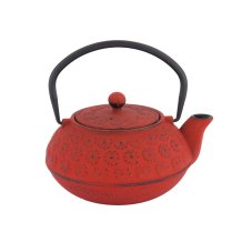 TDS, WY Cast Iron Teapot, Sakura YH, Red, 0.6 L, Item No. 34143