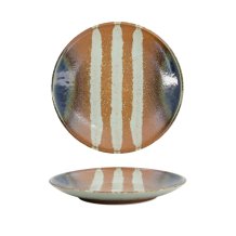 TDS, Suisho Teller, Aka-cha, 26 x 3,4 cm, Braun, Art.-Nr. 34250