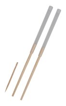 Disposable Chopsticks Retractable Wood 14.5 cm Clear 4159 100pair at g-HoReCa