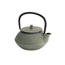 WY Teapot Arare Green/Grey, Cast Iron, 13.5 × 11.5 × 8.5 cm, 350 ml