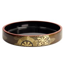 Sushi-Oke Kazaguruma Schwarz/Gold, Kunststoff, außen 52,3 × 7,6 cm, innen 50,3 × 6,1 cm