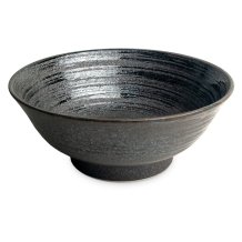 Edo Japan, Bowl, Uzu Black, Ø 22 x 9 cm