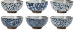 Bowl set Mixed pattern Ø 11,5x5,5 cm EDO Japan at g-HoReCa (picture 1 of 7)