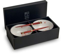 Udon bowl set Maple leaf Ø 17 cm | H8,7 cm EDO Japan at g-HoReCa